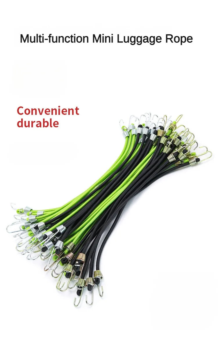 Heavy Duty Elastic Bungee Cords with Hooks for Luggage and Camping - 6