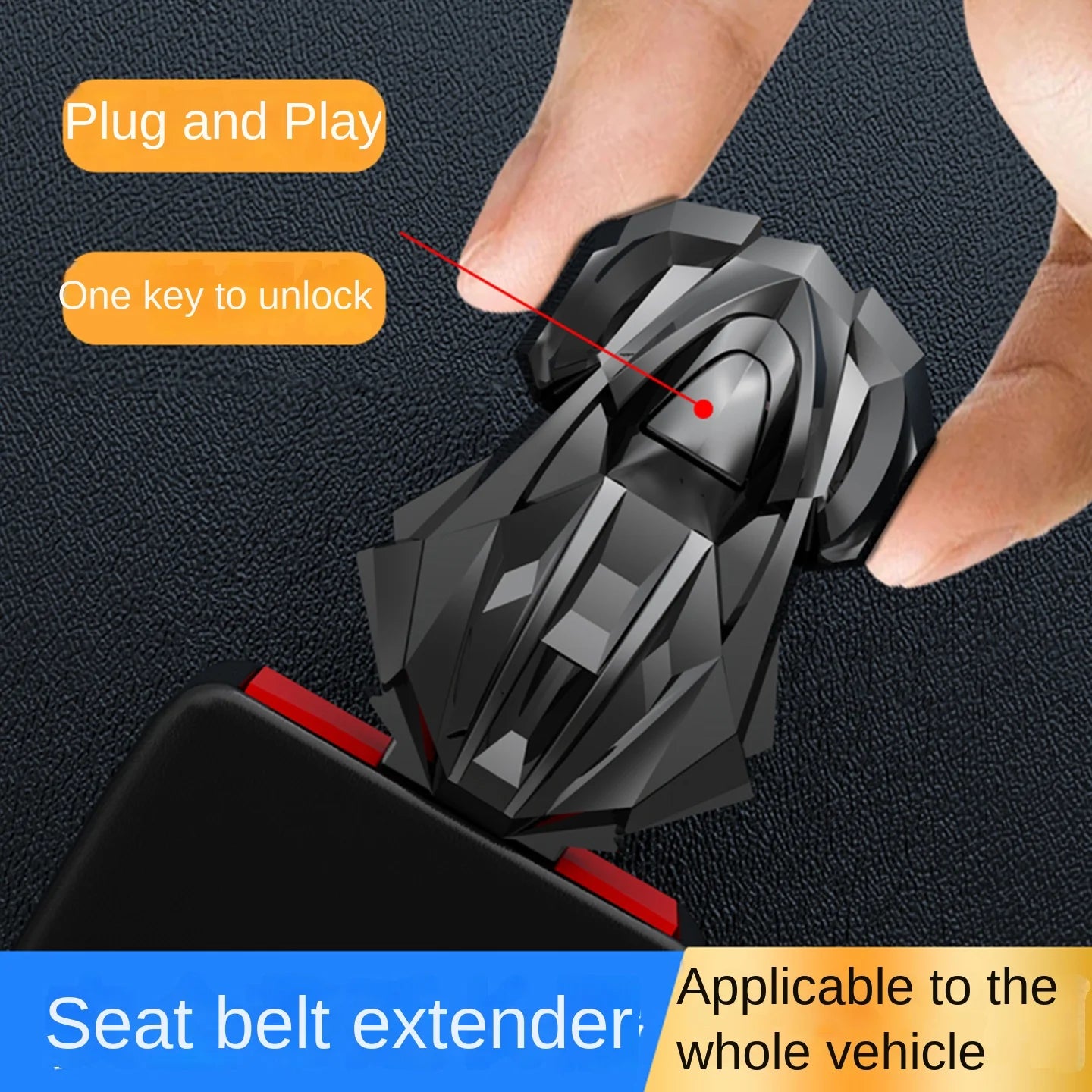 Universal Car Seat Belt Extension Buckle - 1