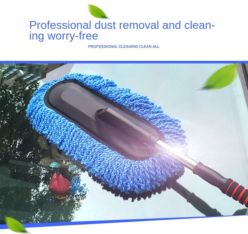 Adjustable Microfiber Car Wash Mop and Cleaning Duster Kit