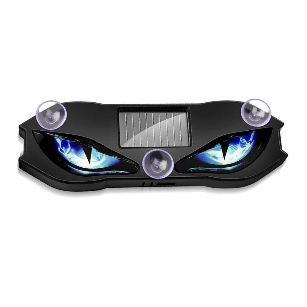 Solar Powered Demon Eye Car Window Warning Light - 16