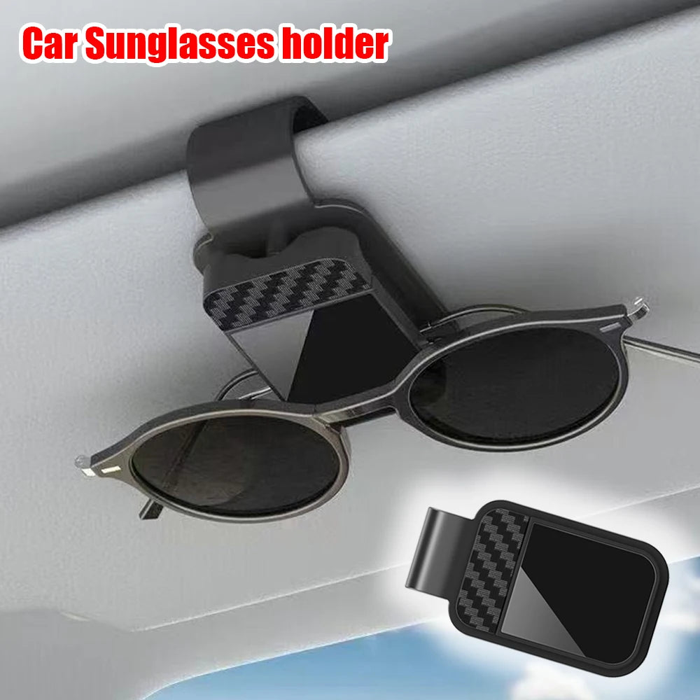 Car Sun Visor Sunglasses Holder and Ticket Organizer Clip - 1