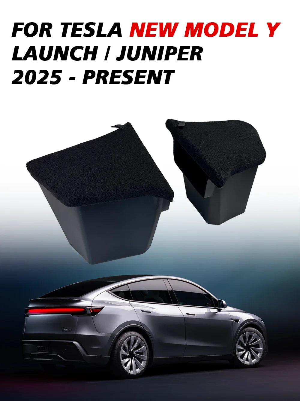 Rear Trunk Side Storage Organizer for 2025 Model Y - 7