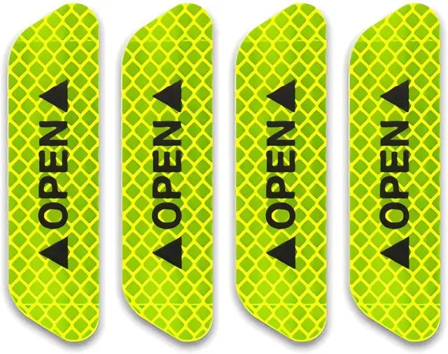 Reflective Car Door Open Warning Safety Stickers - 10