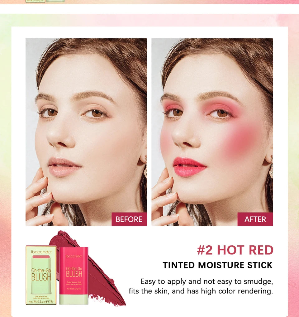 Tinted Moisturizing Blush Stick for Cheeks and Lips - 14