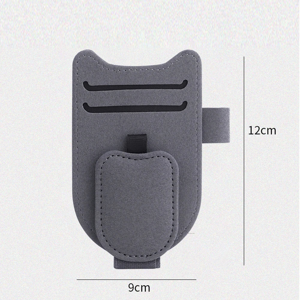 Magnetic Car Sun Visor Sunglasses and Ticket Holder - 4