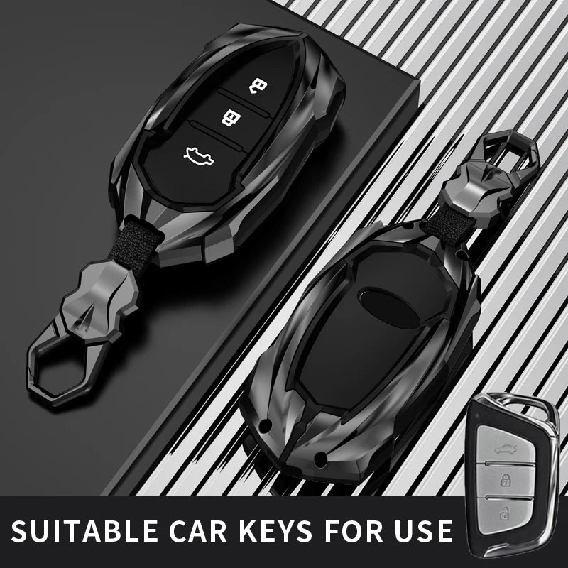 Protective Galvanized Alloy Car Key Case Shell - 10