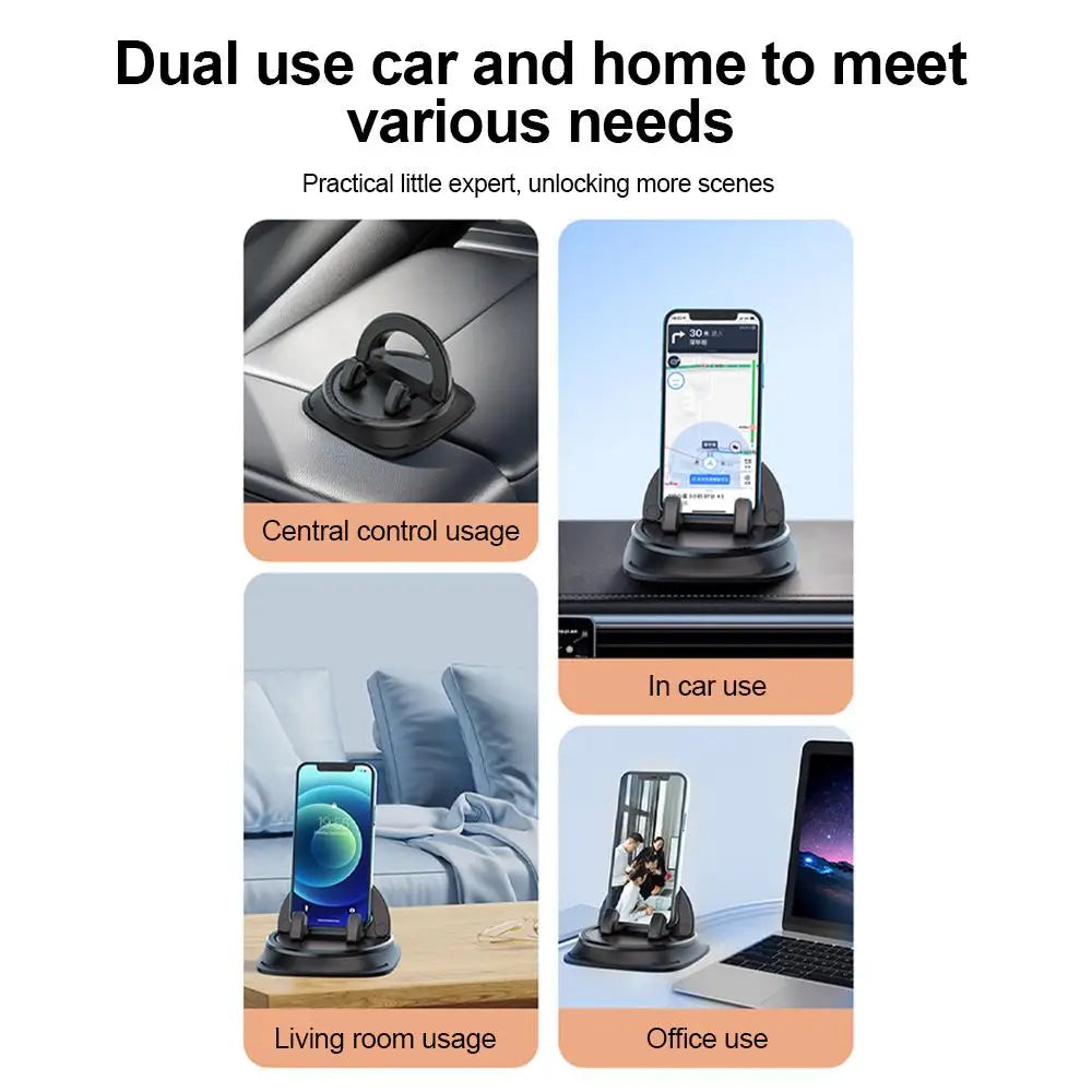 360-Degree Rotating Dashboard Car Phone Holder Stand