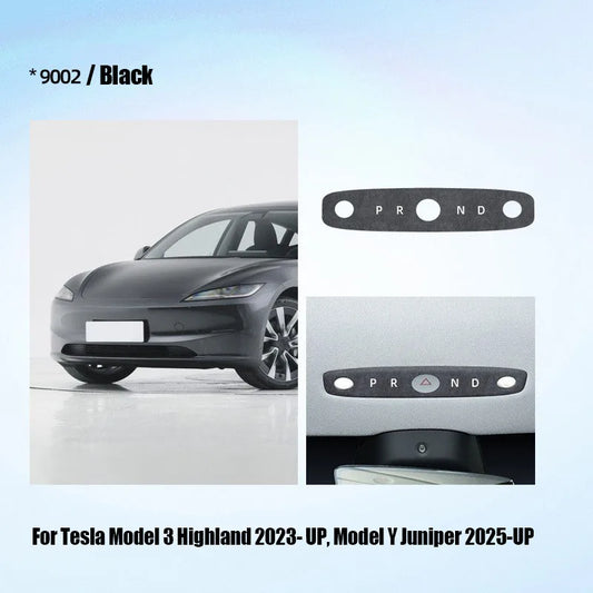 Alcantara Front Reading Light Panel Trim for Tesla Model 3 and Y