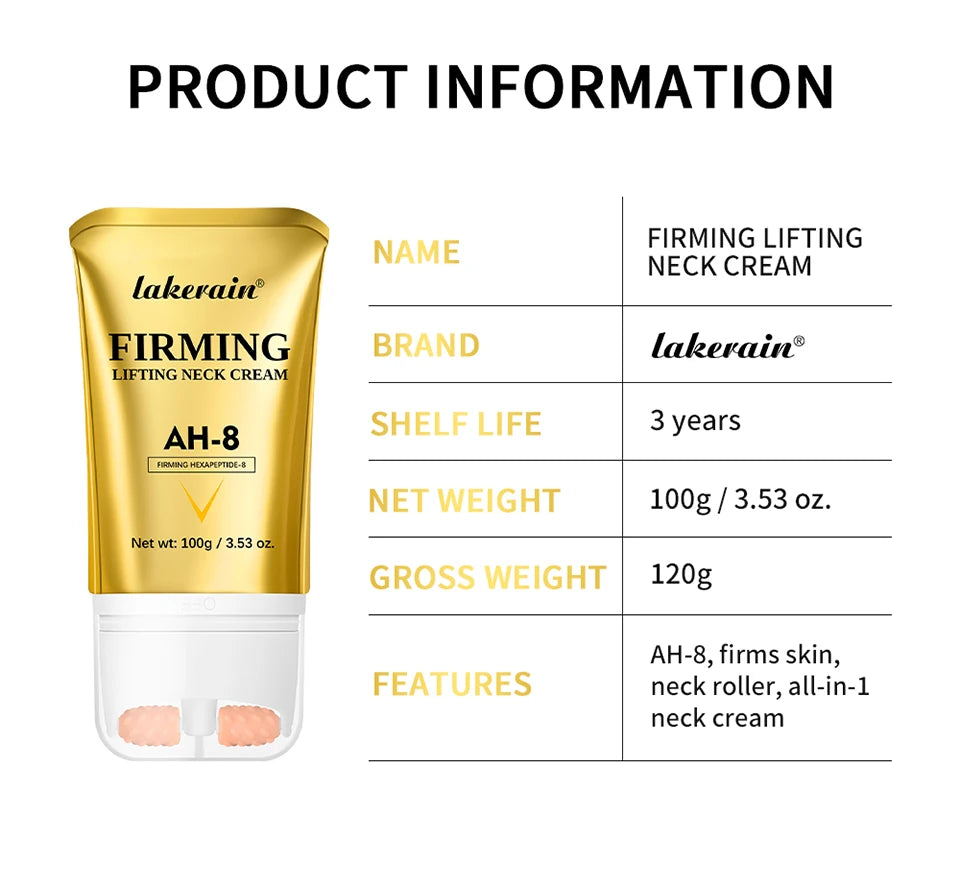 Firming and Lifting Neck Cream with Roller Applicator