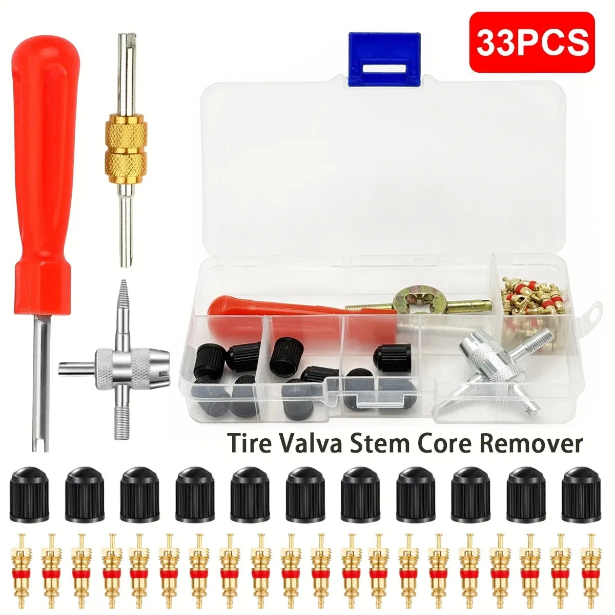 Tire Valve Core Repair and Maintenance Tool Kit