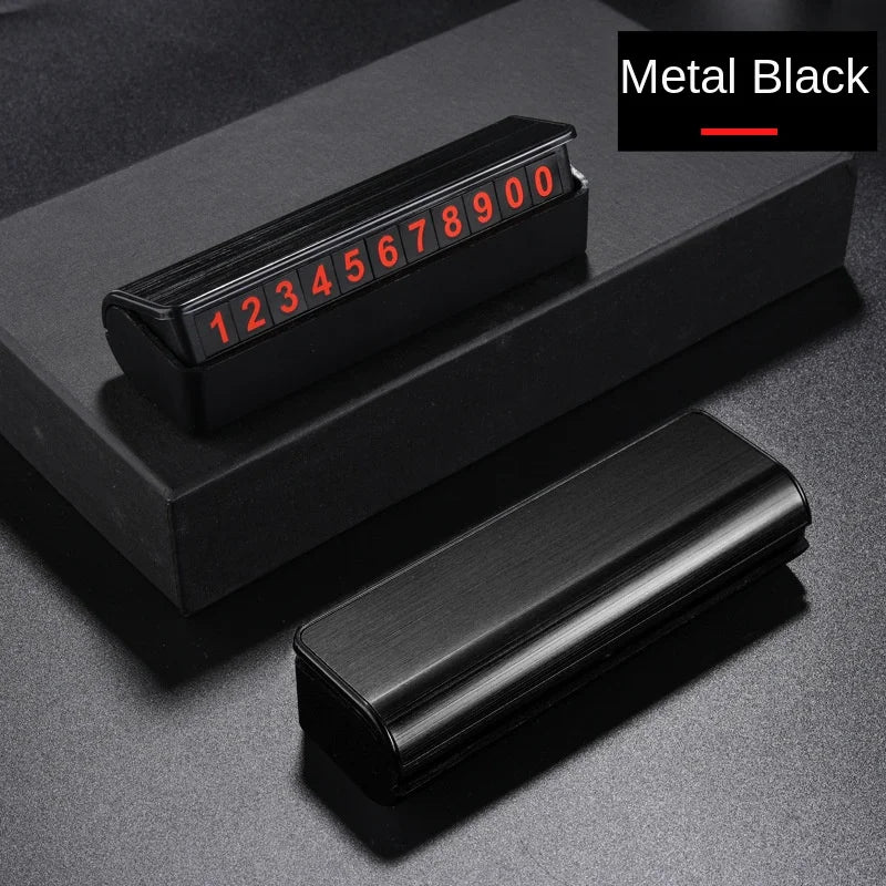 Luminous Temporary Parking Number Plate for Car - 17