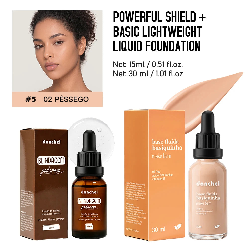 Liquid Foundation and Primer Makeup Set - 27