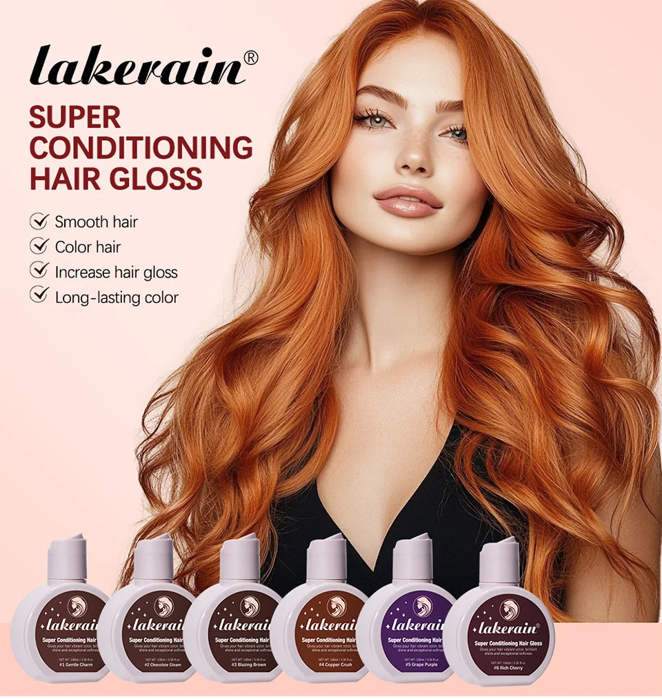 Conditioning Hair Gloss for Color Enhancement and Shine