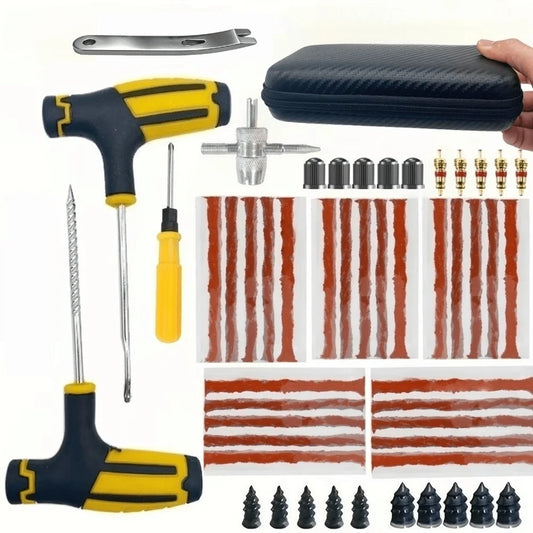 Emergency Tubeless Tire Puncture Repair Kit for Vehicles