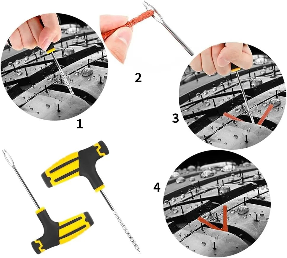 Emergency Tubeless Tire Puncture Repair Kit