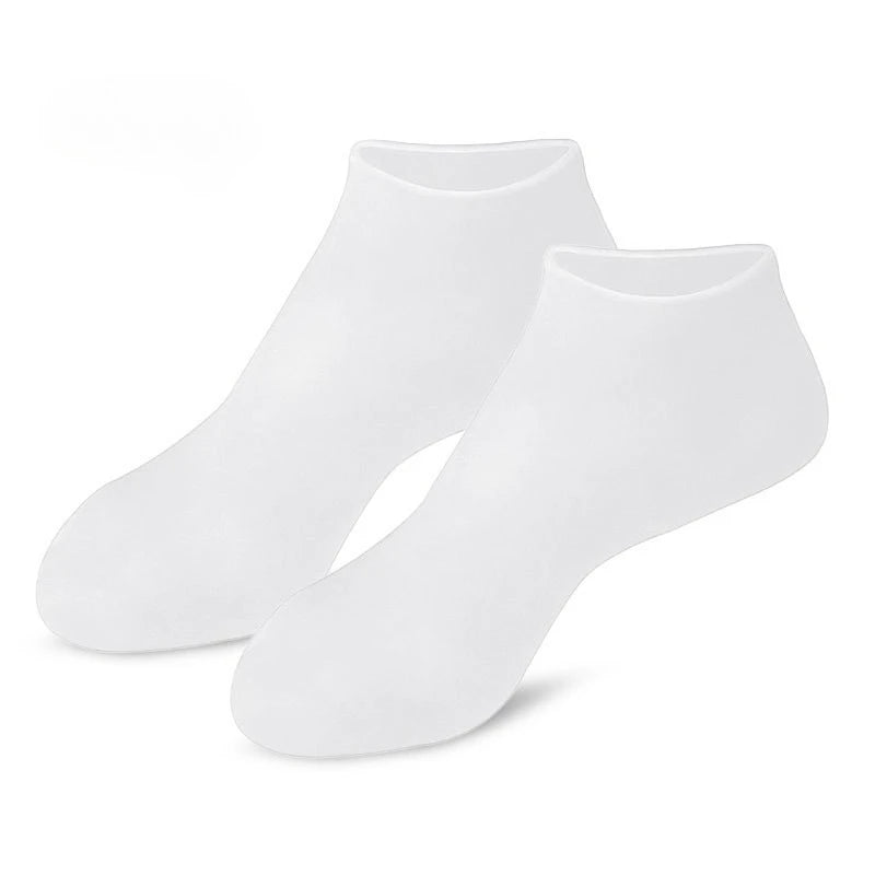 Silicone Moisturizing Socks for Dry Cracked Feet - 12
