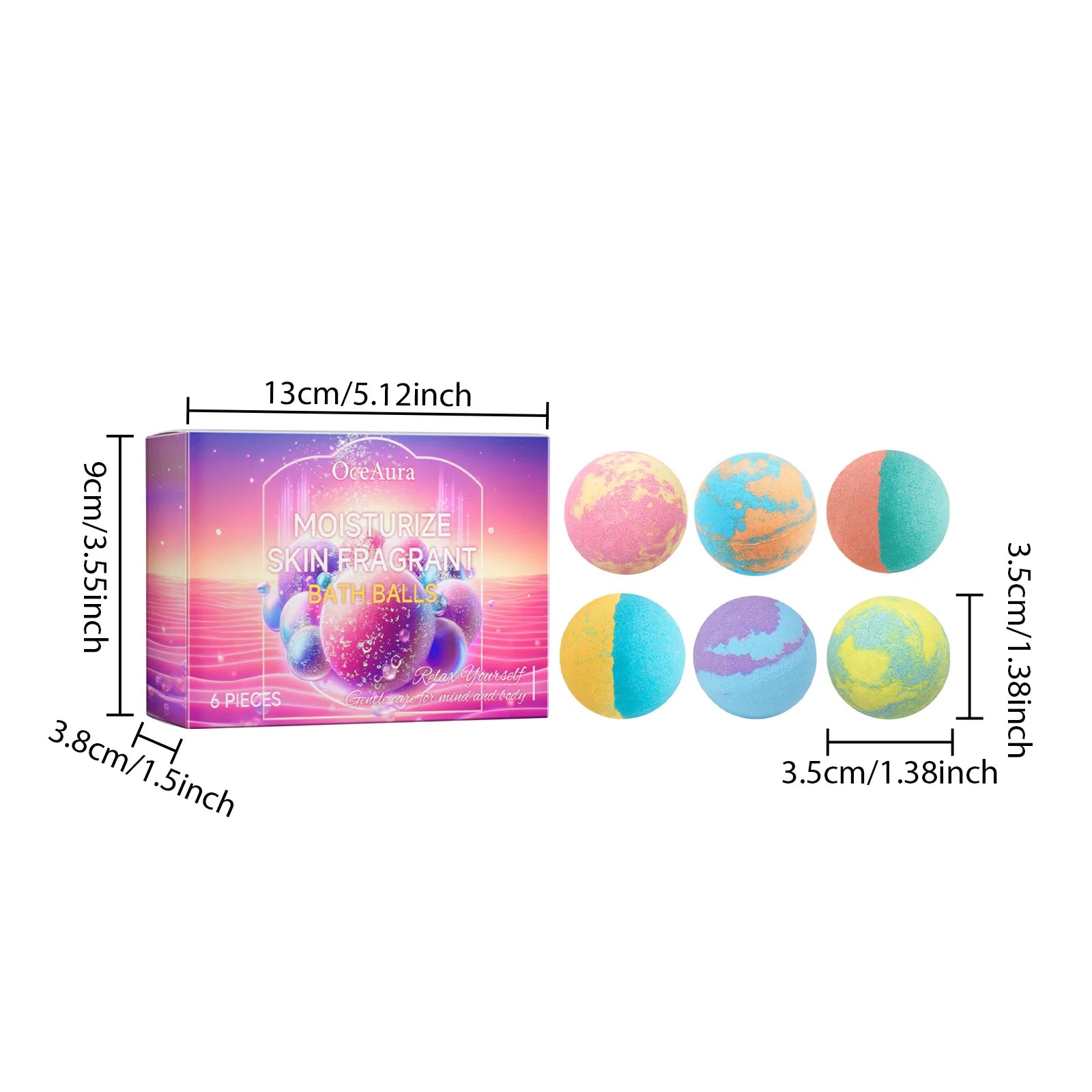 Aromatherapy Moisturizing Bath Bombs for Relaxation and Skin Care - 10
