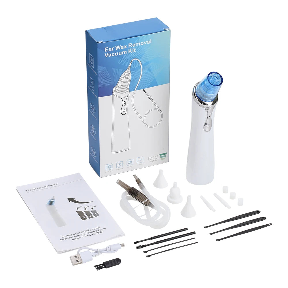 Electric 2-in-1 Nasal Aspirator and Ear Wax Removal Kit - 18