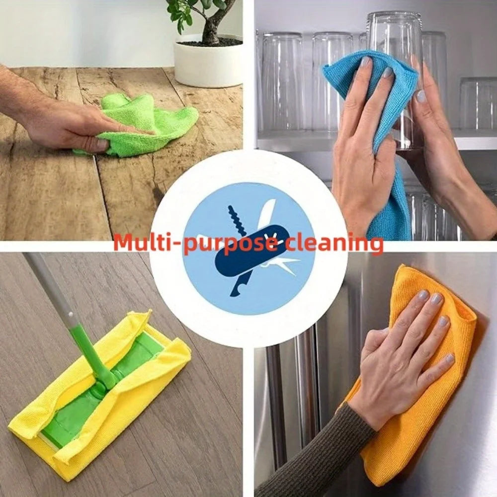 Absorbent Microfiber Cleaning Cloths for Home and Car - 3