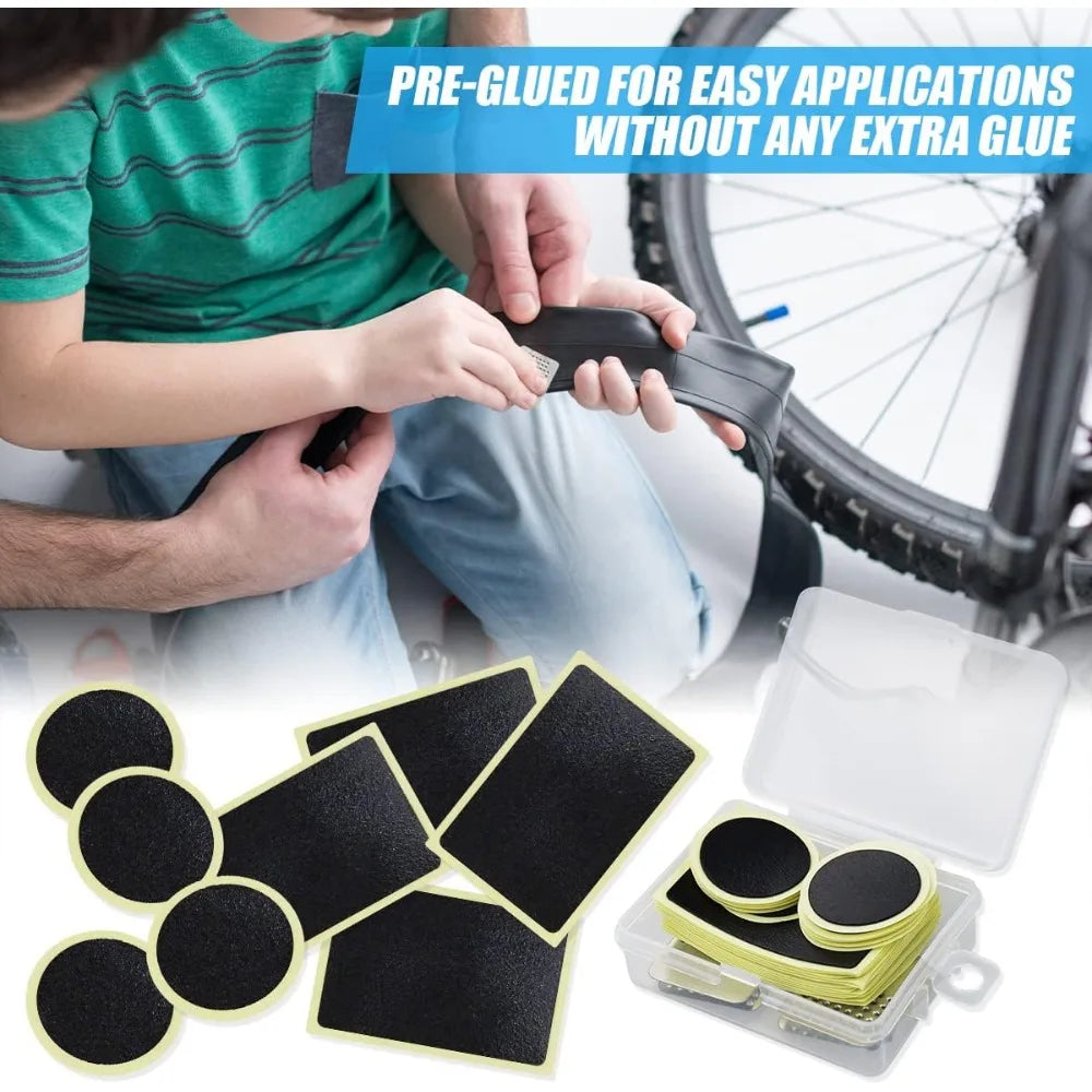 Self-Adhesive Bike Tire Puncture Repair Kit - 4