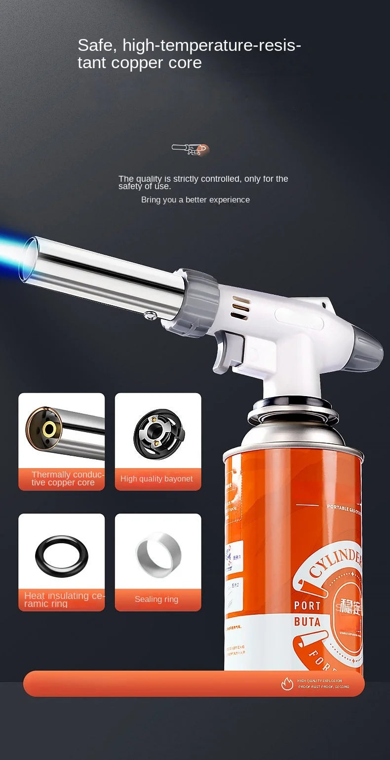 Adjustable Butane Culinary Torch for Camping and Cooking