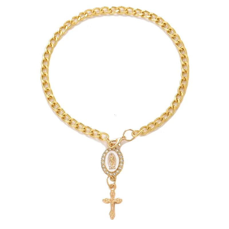 Religious Car Steering Wheel Rosary Decoration - 11