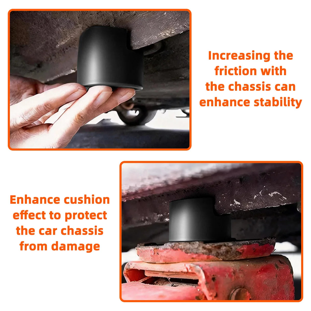 Universal Protective Rubber Jack Pad for Car Maintenance - 5