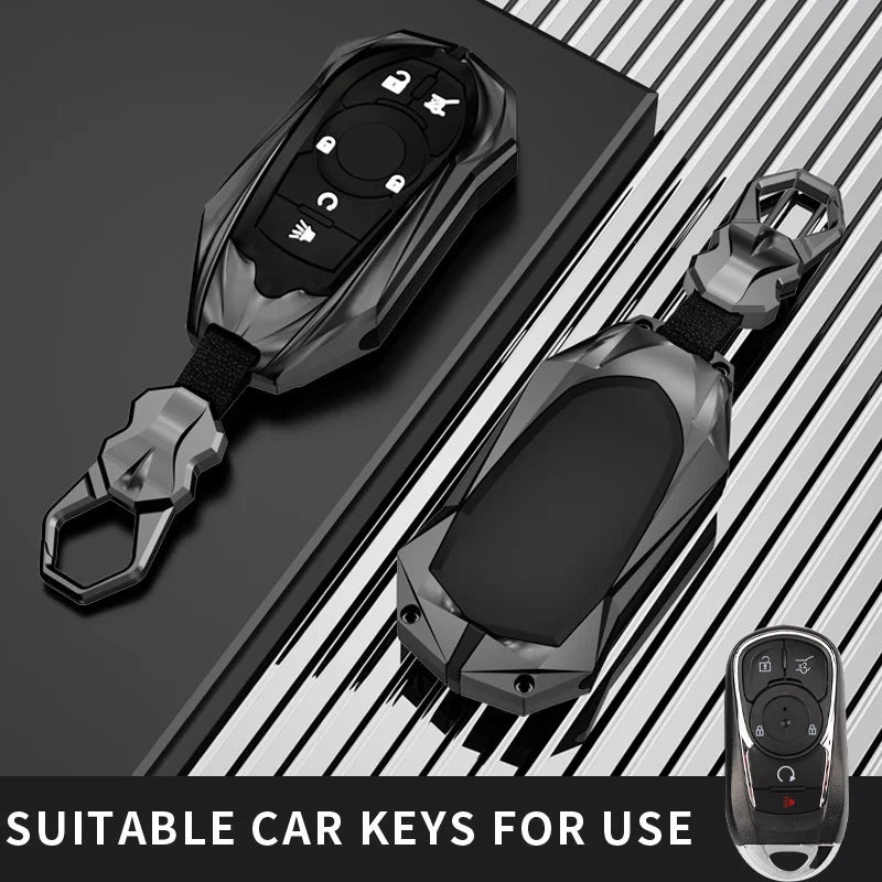 Protective Galvanized Alloy Key Fob Cover for Buick
