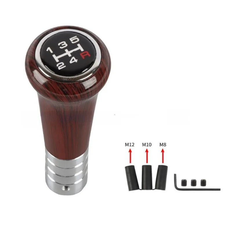 Walnut Wood Grain Manual Gear Shift Knob for Cars
