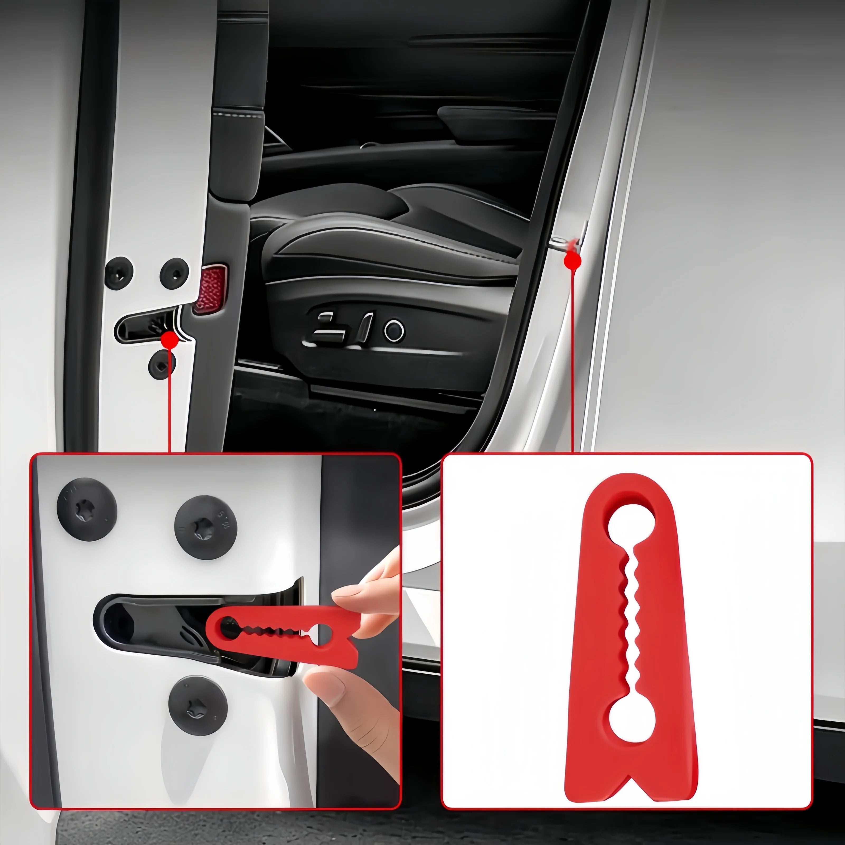 Universal Car Door Lock Shock Absorbing Dampers - 3