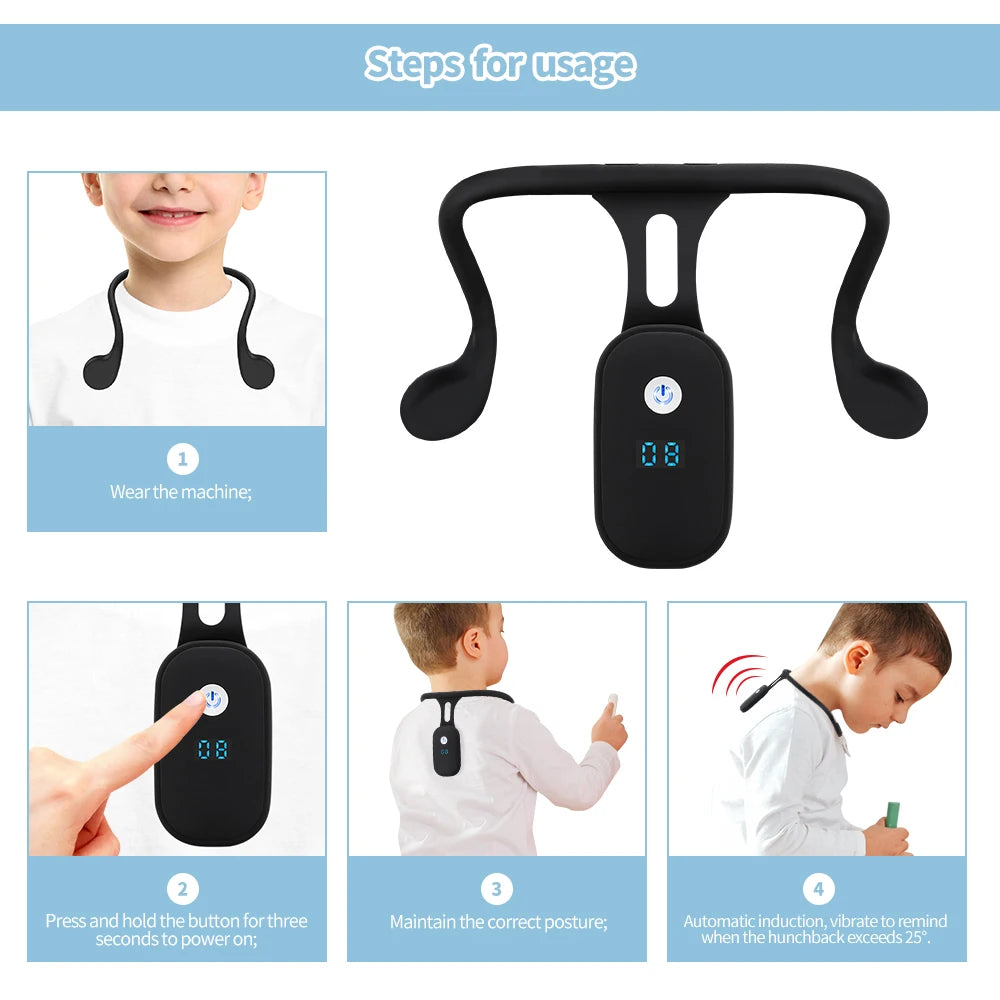 Intelligent Vibration Posture Corrector with LCD Display - 15