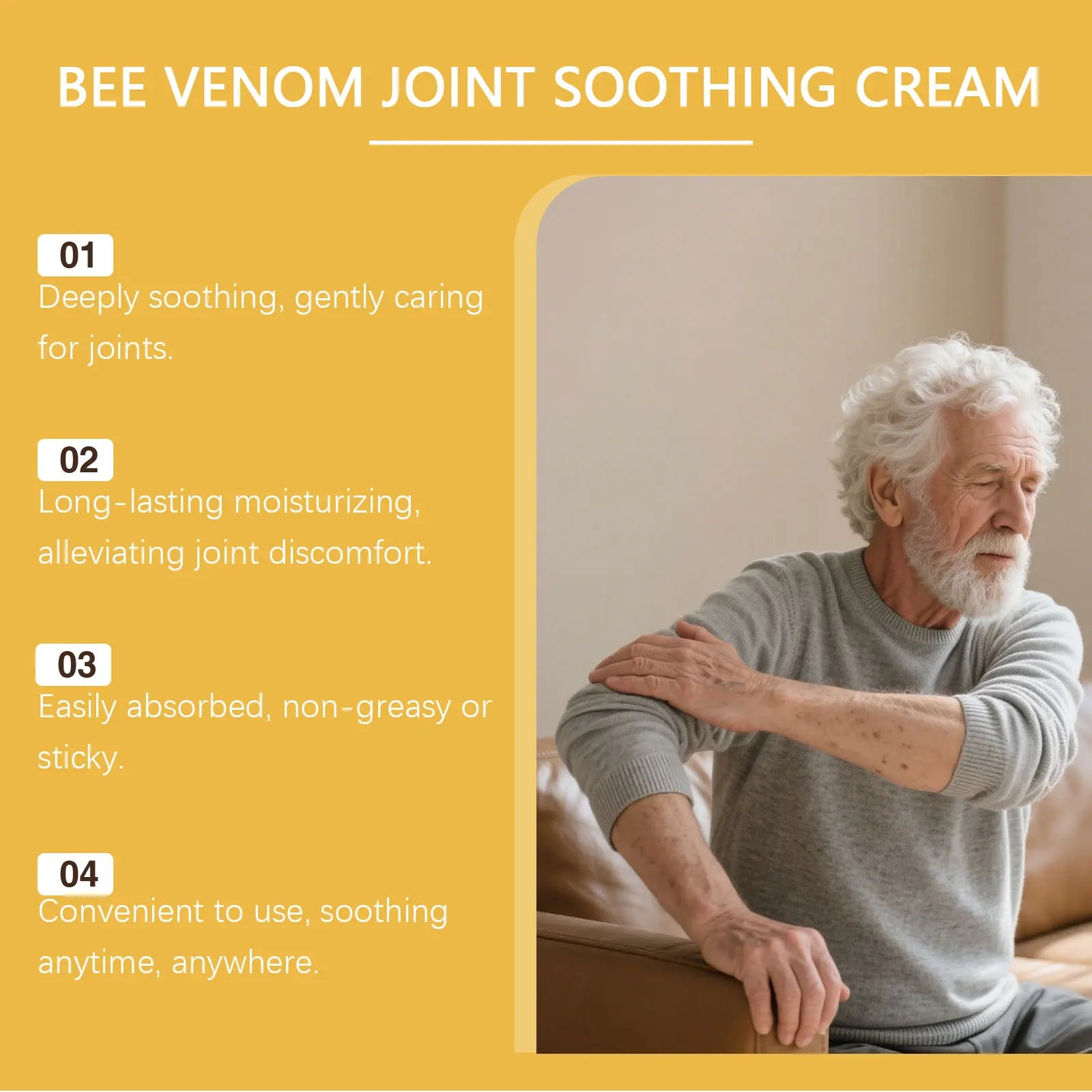 Bee Venom Joint Soothing Massage Cream for Muscles and Joints - 15