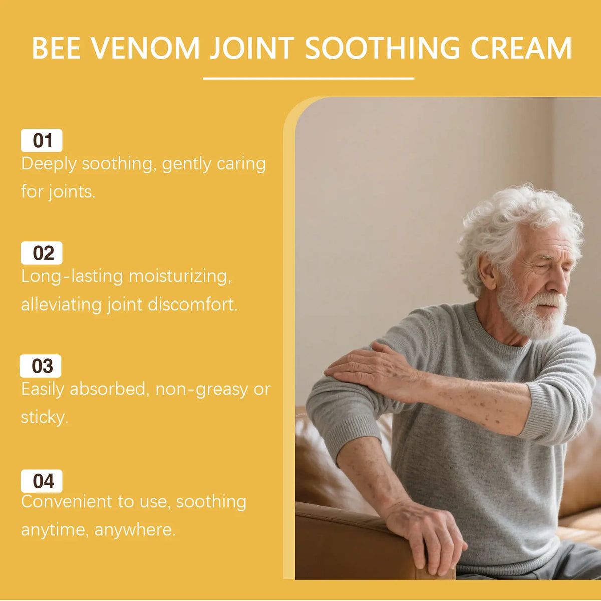 Bee Venom Joint Soothing Massage Cream for Muscles and Joints