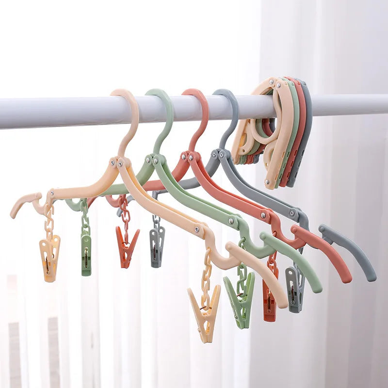 Portable Folding Clothes Hangers for Travel - 1