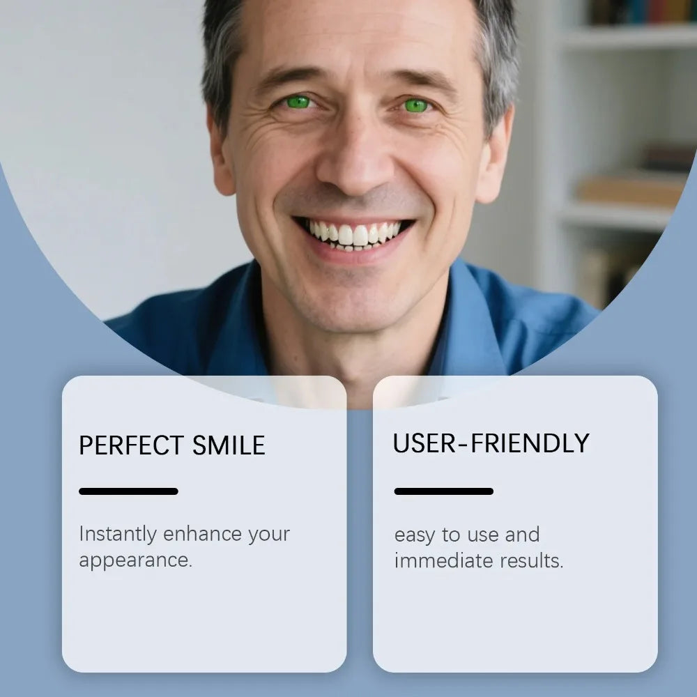 Comfortable Silicone Temporary Denture Set for Natural Smile