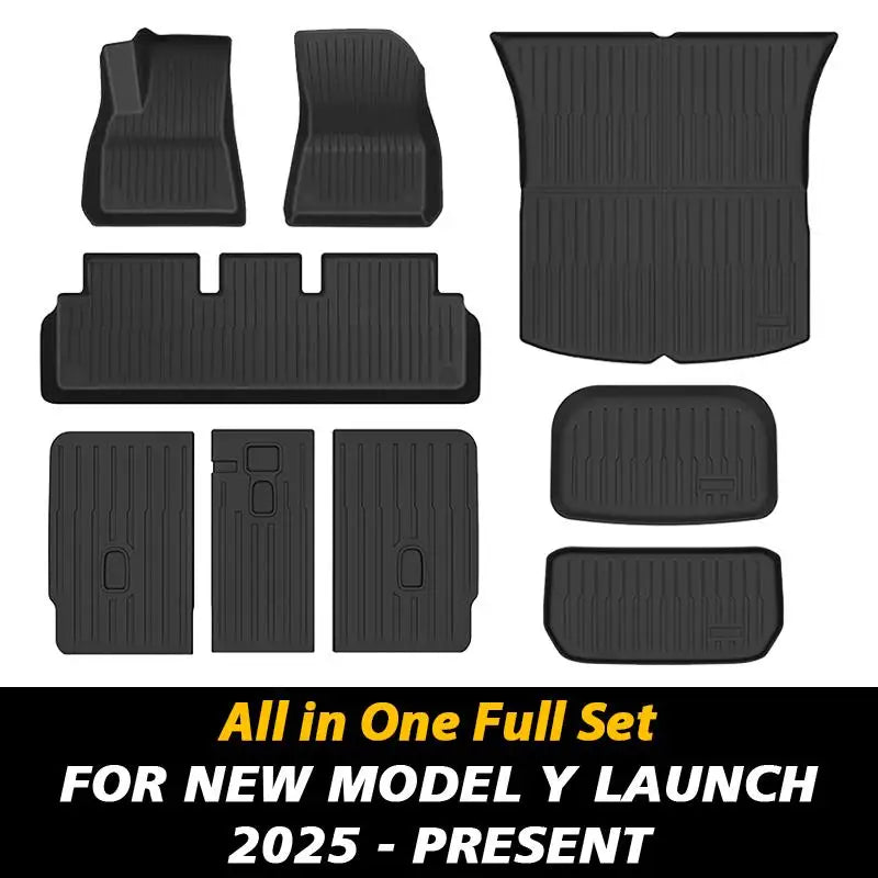 All-Weather Floor Mat and Cargo Liner Set for 2025 Model Y