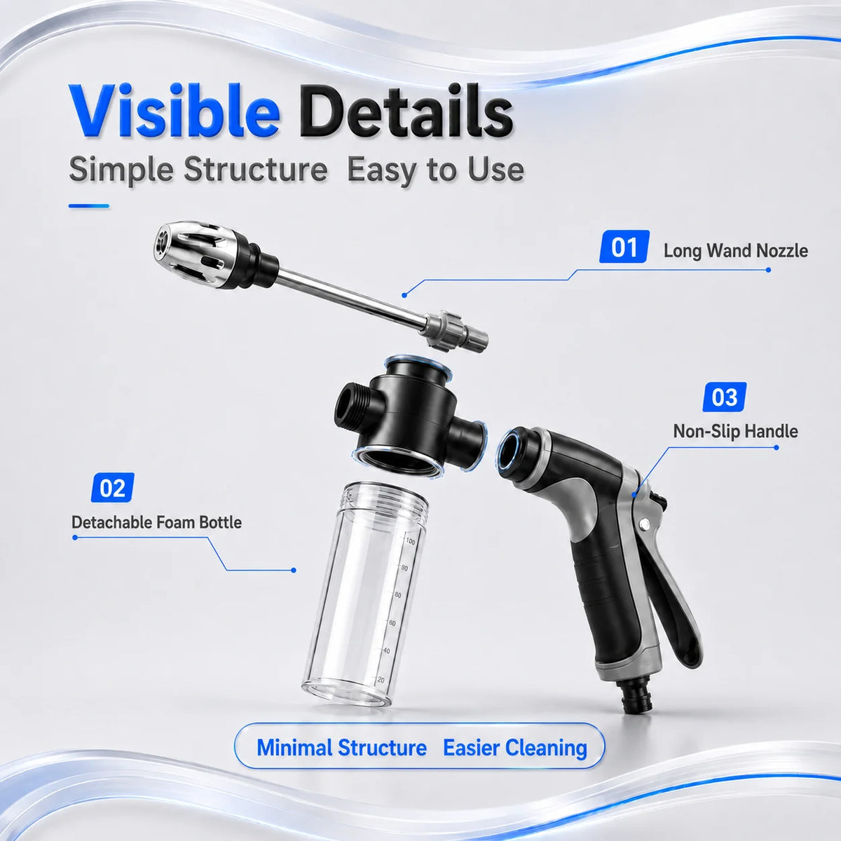 High-Pressure Foam Car Wash Sprayer Nozzle