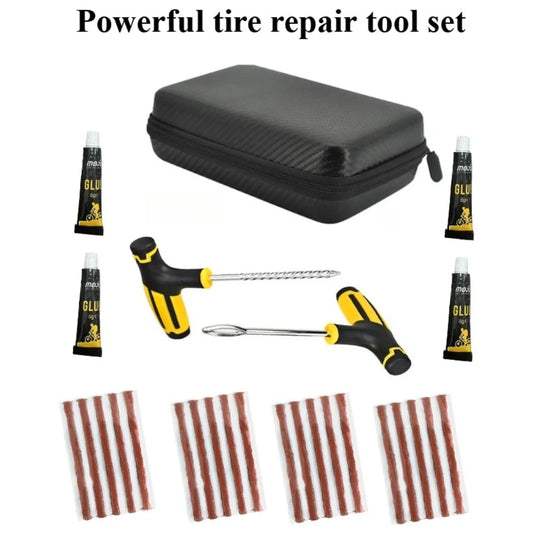 Emergency Tire Puncture Repair Kit for Cars and Motorcycles