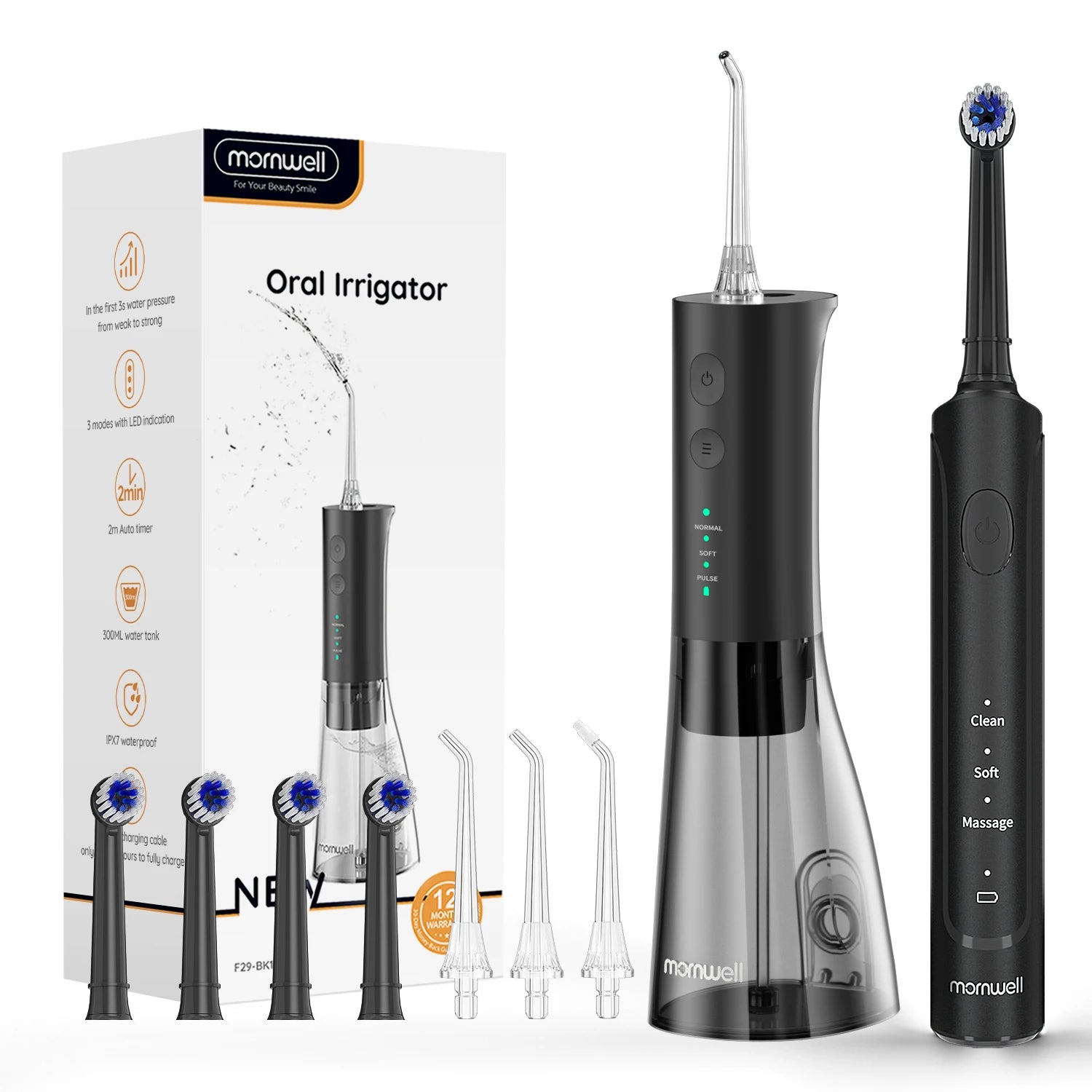 Electric Toothbrush and Water Flosser Dental Care Set - 18