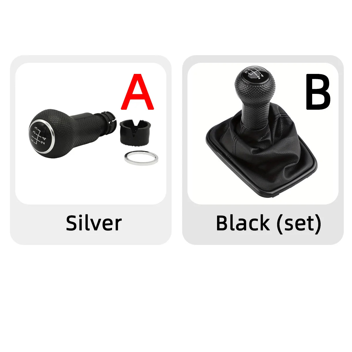 5-Speed Manual Gear Shift Knob and Boot Cover