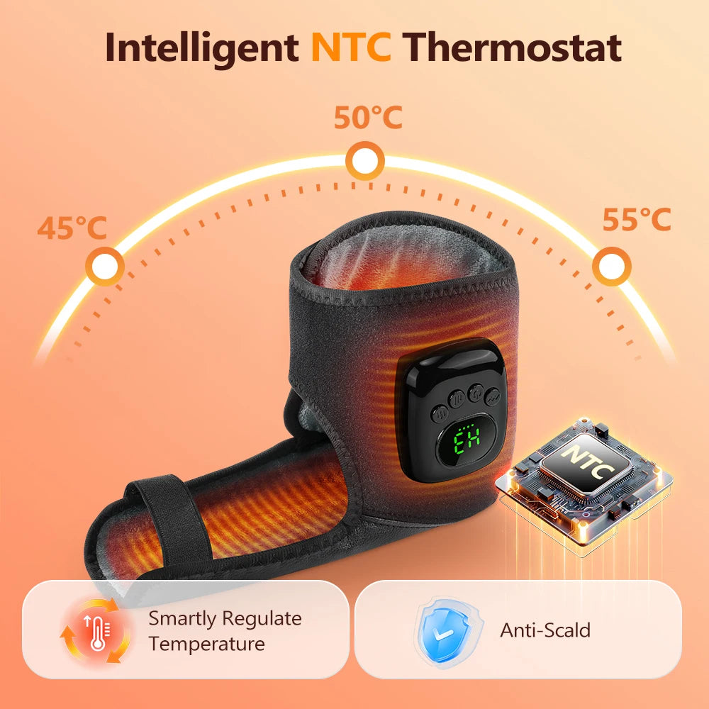Wireless Heated Air Compression Ankle Massager