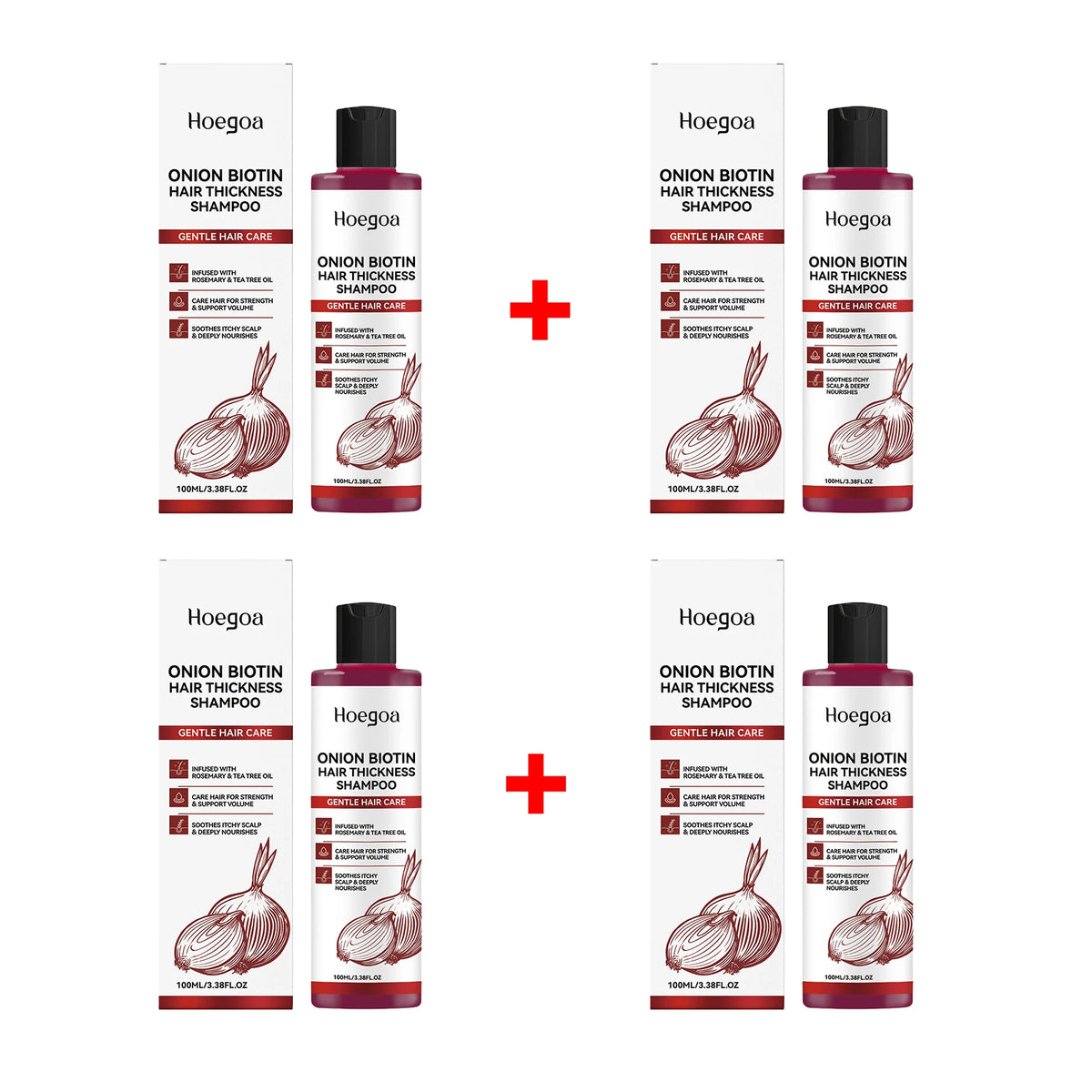 Onion Biotin Volumizing Shampoo for Hair Growth and Scalp Care