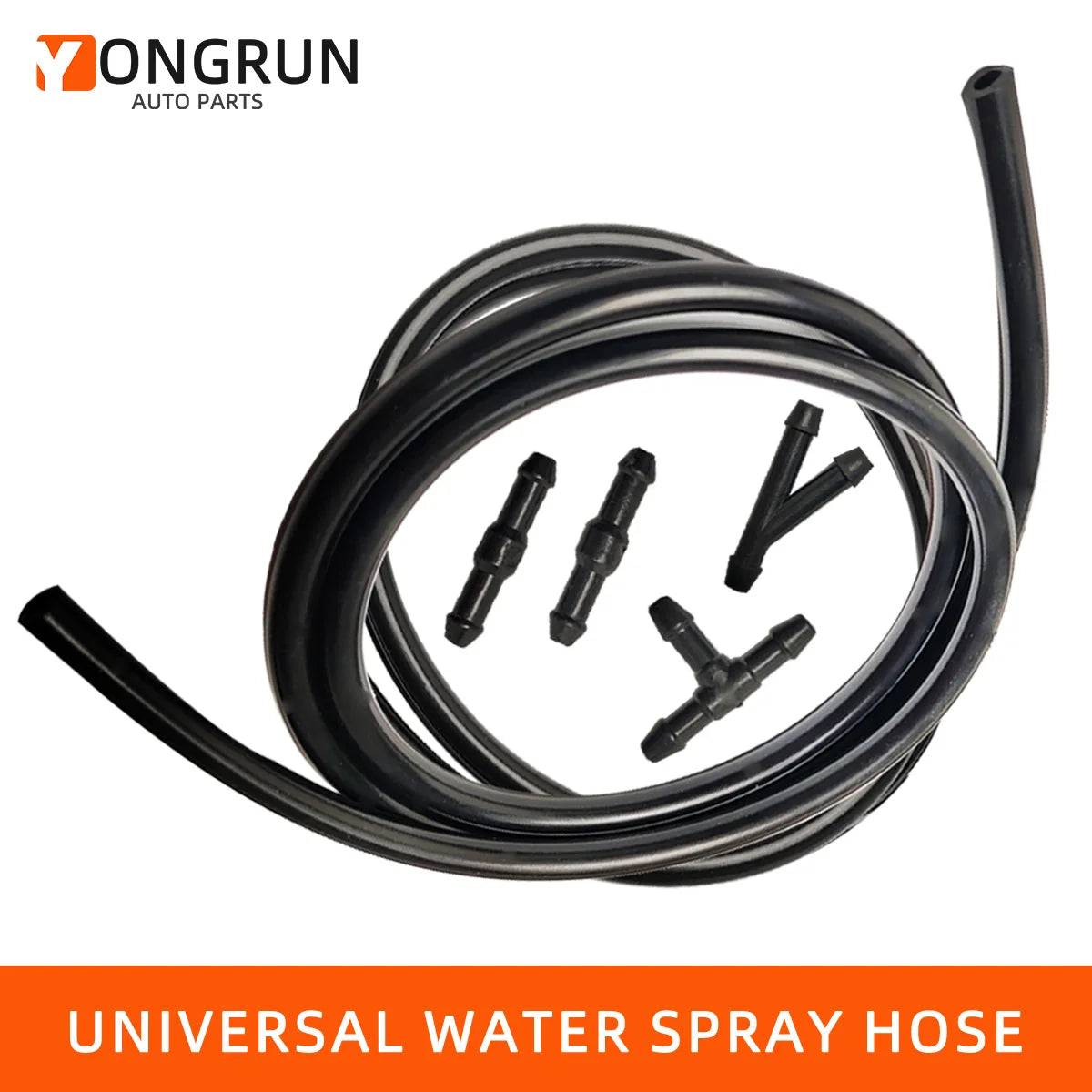 Universal Car Windshield Washer Hose and Spray Nozzle Connector Kit