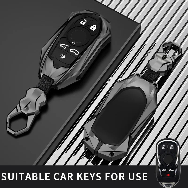 Protective Galvanized Alloy Key Fob Cover for Buick - 15