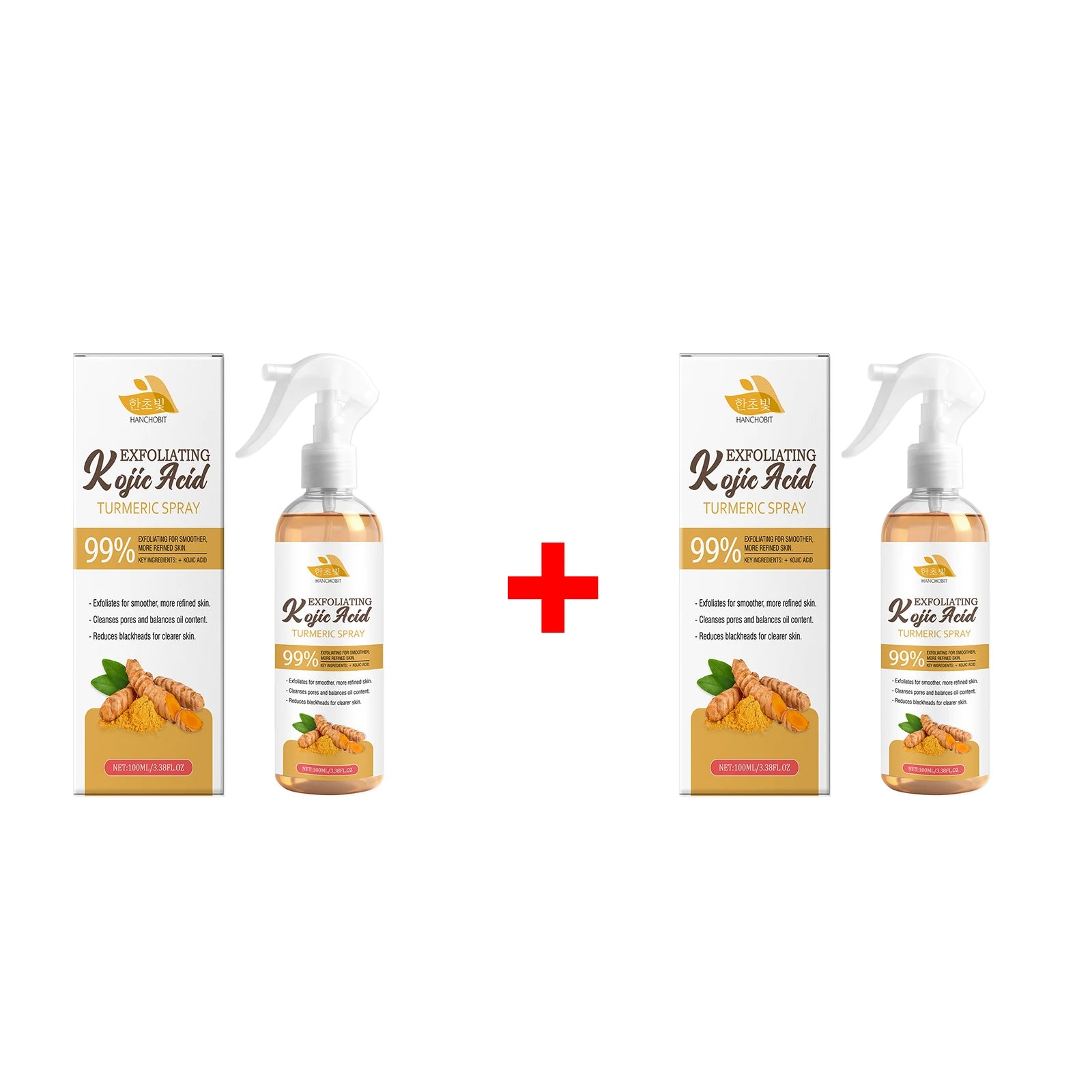 Kojic Acid Turmeric Exfoliating Facial Spray - 15