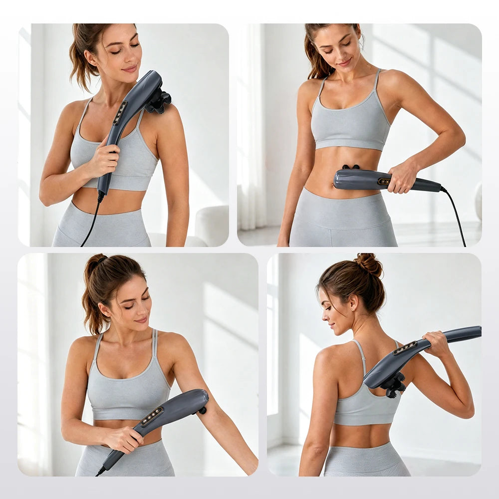 Electric Handheld Percussion Massager for Full Body Muscle Relief - 12