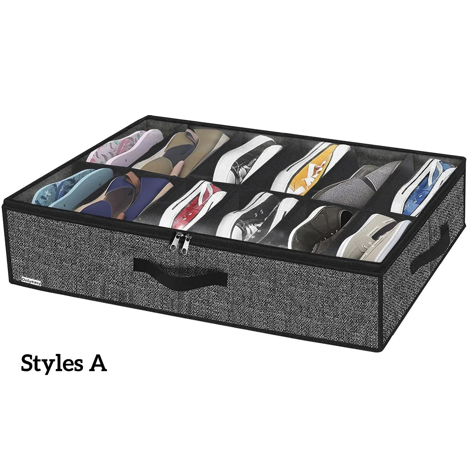 Under Bed Shoe Storage Organizer for 12 Pairs - 17