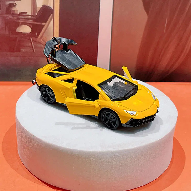 Sports Car Model Keychain for Keys and Bags