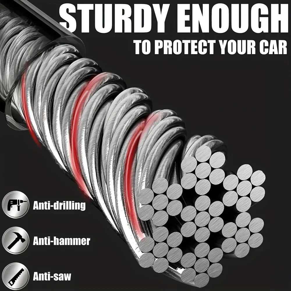 Universal Anti-Theft Car Steering Wheel and Seat Belt Security Lock