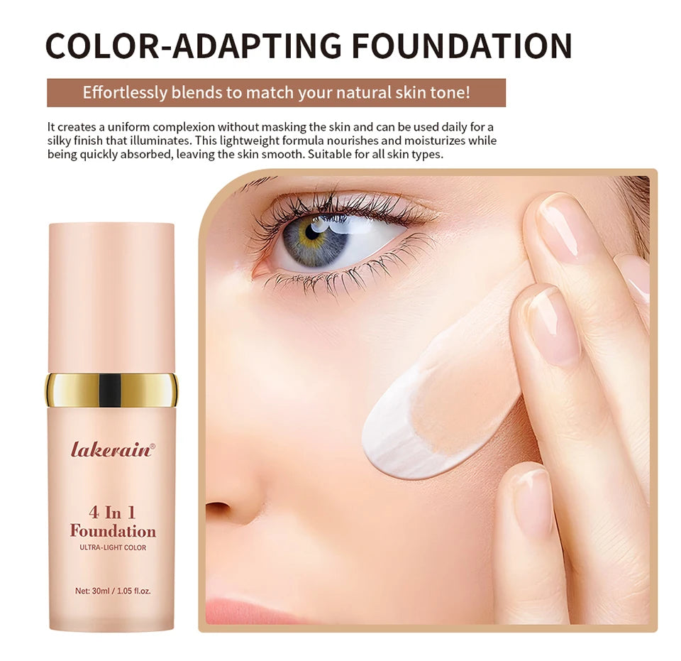 4-in-1 Color-Changing Moisturizing Foundation with SPF 30 - 10